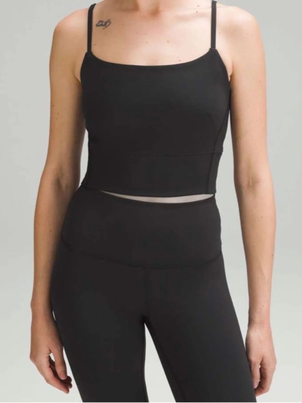 21. Size 2 LULULEMON Wunder Train Strappy Tank Top Black